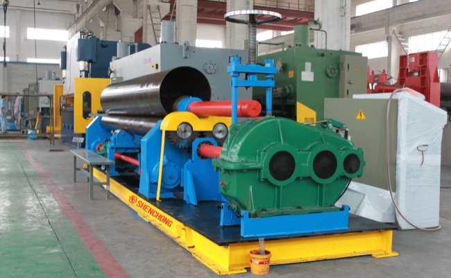 mechanical symmetry 3 roller bending machine