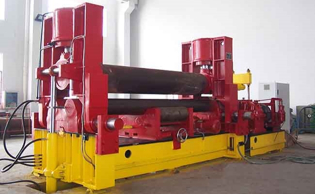 universal upper roller 3 rollers plate bending machine