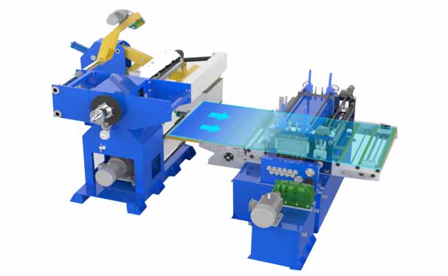 unloading device for uncoiling laser cutting machine