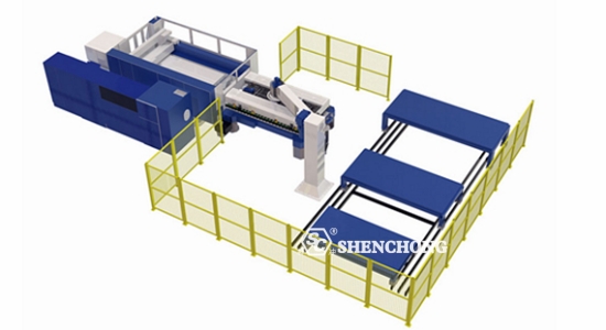 automatic loading unloading system for laser cutting machine