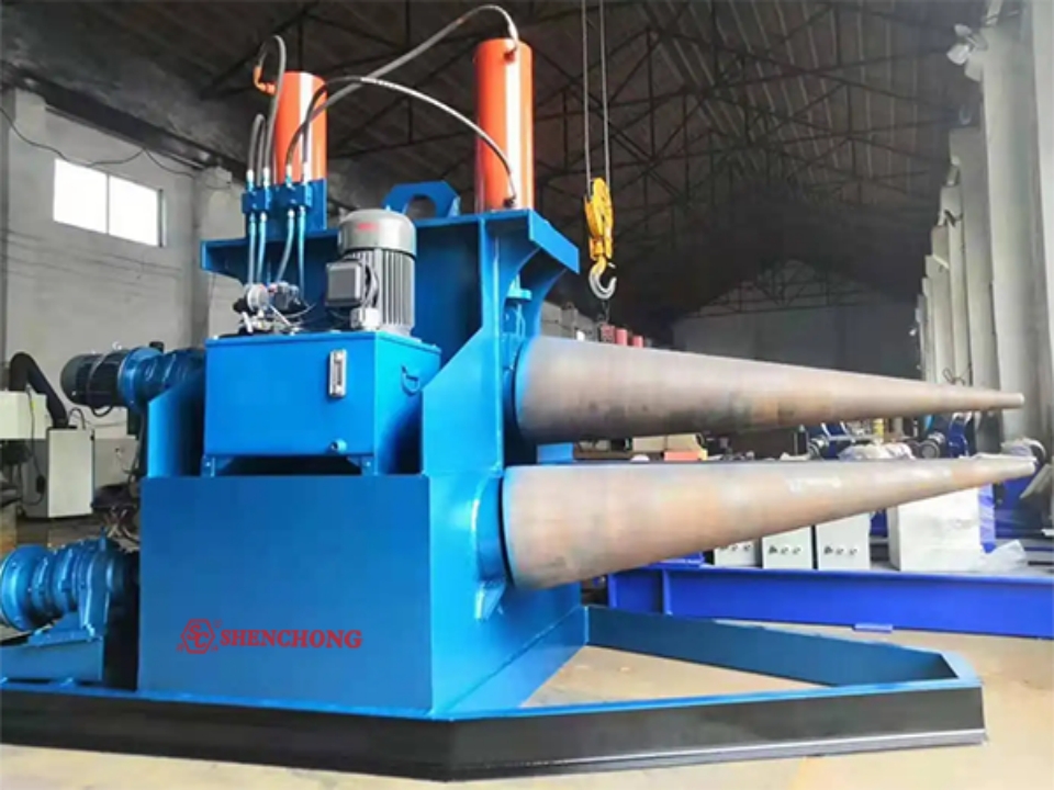 conical plate rolling machine