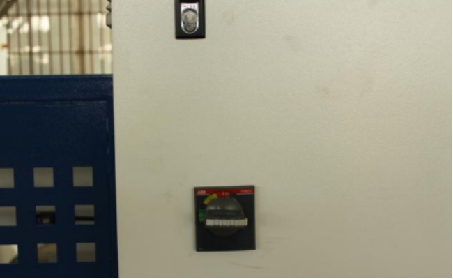 electrical cabinet with abb switch power off