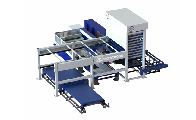 truss loading unloading system