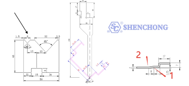 bend workpieces step by step