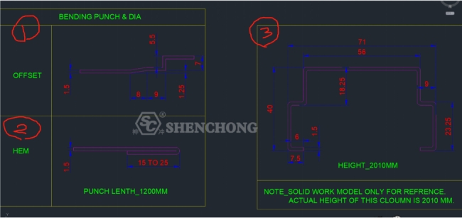 client workpiece drawings