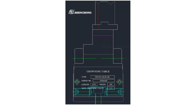 press brake lower die support