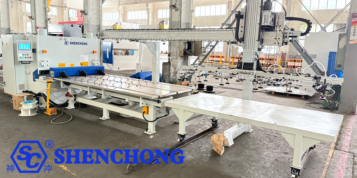 SC Single Beam Truss Front Feeding Shearing Machine For Sale