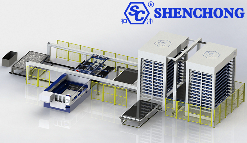 Hệ thống lưu trữ kim loại tự động dạng giàn đôi