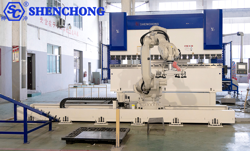 Unidade de dobra e dobradeira robótica SC WDK 170T 4000