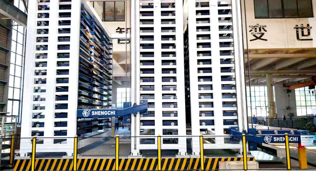 Sistema de armazenamento de chapas metálicas SC com 3 torres 6015-5T-17L